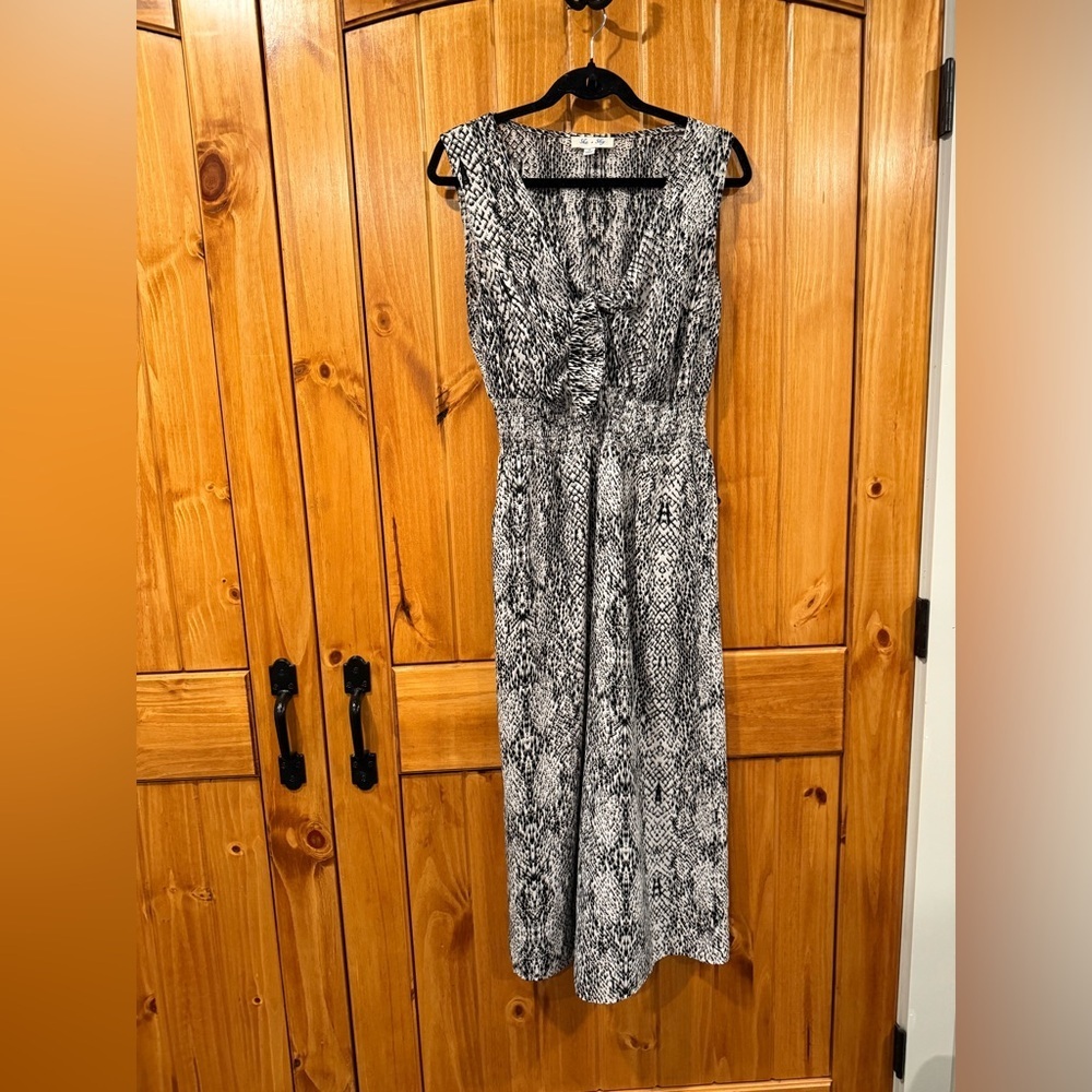 She + Sky Snakeprint Romper